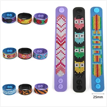 

3pcs Diy Diamond Painting Cross stitch Wrist Straps Skillful Watch Belt Owl Mandala Diamond Mosaic Party Gift Full Partial Drill