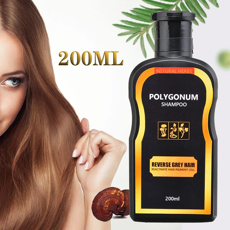 Buy Herbal Polygonum Shampoo 280ml Effective Grey Hair Remover Anti White  Hair Treatment Blacken White To Black Moisturizing Shampoo At Affordable  Prices — Free Shipping, Real Reviews With Photos — Joom |