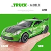 1:32 Corvette ZR1 Supercar Model Car Alloy Car Sound and light Simulation Pull Back Vehicles Cars Toys Birthday gift 2
