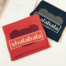 Детские шарфы; сезон осень-зима; ветрозащитный Теплый длинный шарф для маленьких мальчиков и девочек