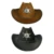 Ковбойская Западная шапка Дикого Запада шерифа маскарадная шляпа на Хэллоуин ковбойская шляпа Венеция шляпа с пентаграммой - изображение