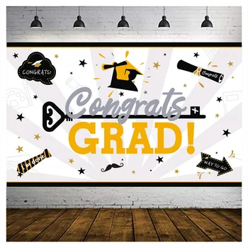 

2020 Graduation banner shooting background wall Graduation Party Banner Selfie Backdrop Hang on door porch balcony living room