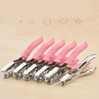 

Rubber-covered Handle Hole Punch DIY Loose-leaf Paper Cutter Single Hole Puncher School Office Binding Stationery