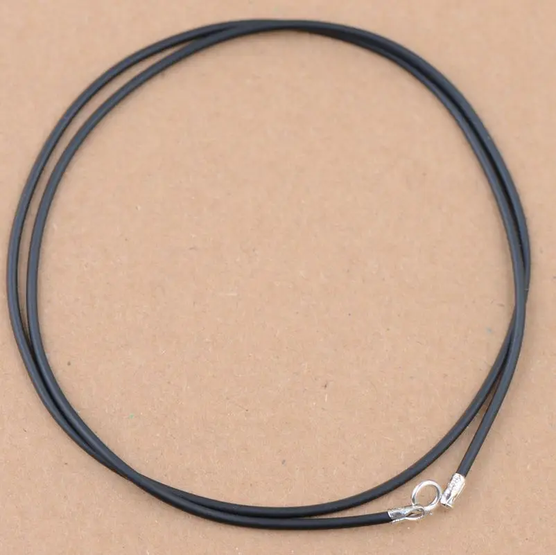 

Goldeer wang Jewelry Stores S925 Silver Black Sticky Tape Leather Rope Electroplated Craft Women's Silver Clasp Rope Pendant Acc