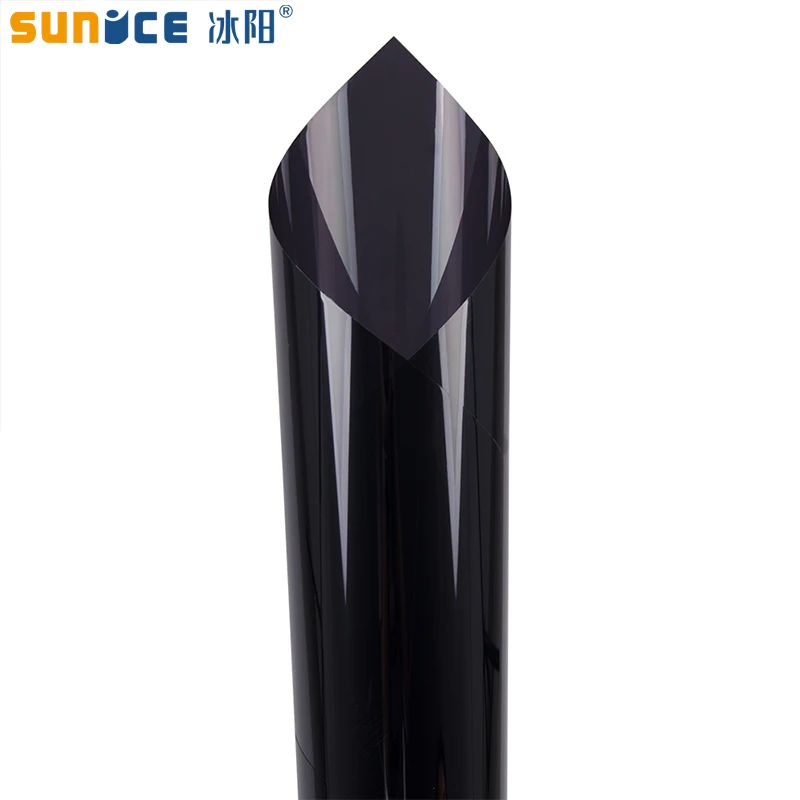 Sunice Black Auto Car House window film 5%VLT 100%UV Proof Nano Ceramic Solar Tint Heat reduce Anti-UV glass sticker 0.5x30m