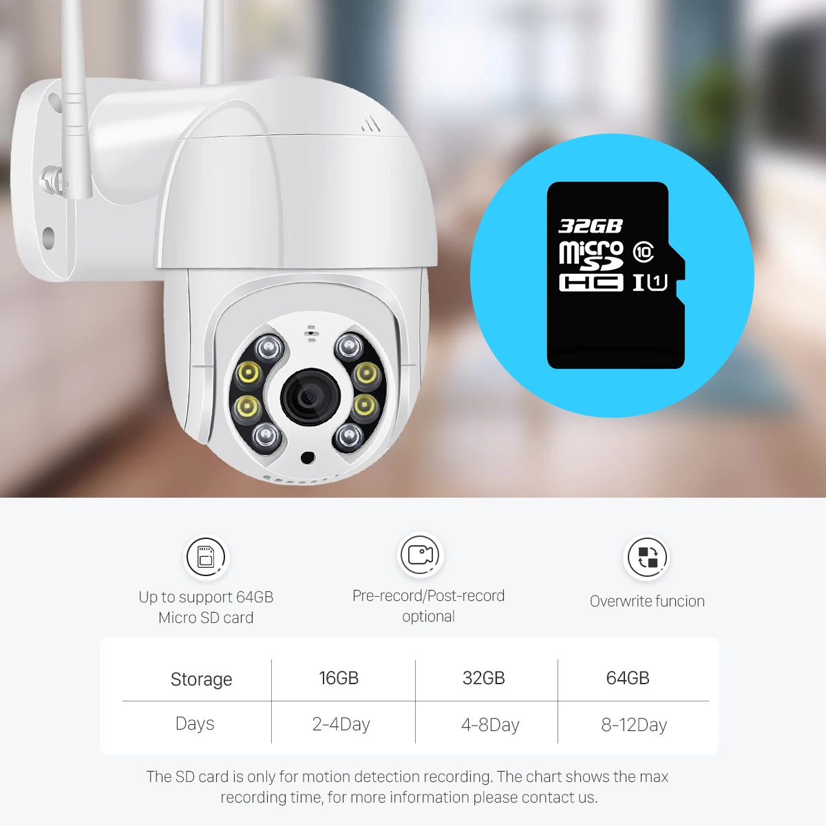 H.265 1080 p ptz wifi câmera ao