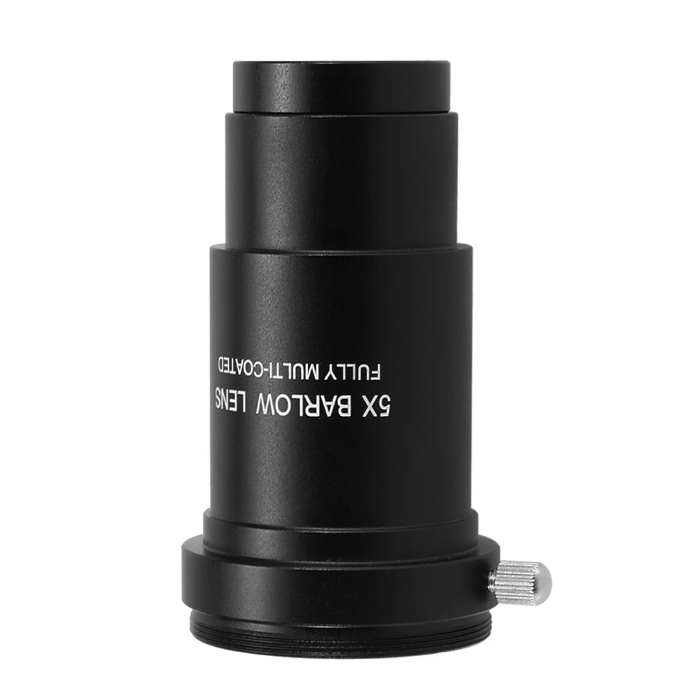 5X Barlow Eyepiece 1.25inch Astronomical Telescope Eyepiece Multi-coated Eyepiece Planetary Eye Lens for Outdoor Camping Hunting