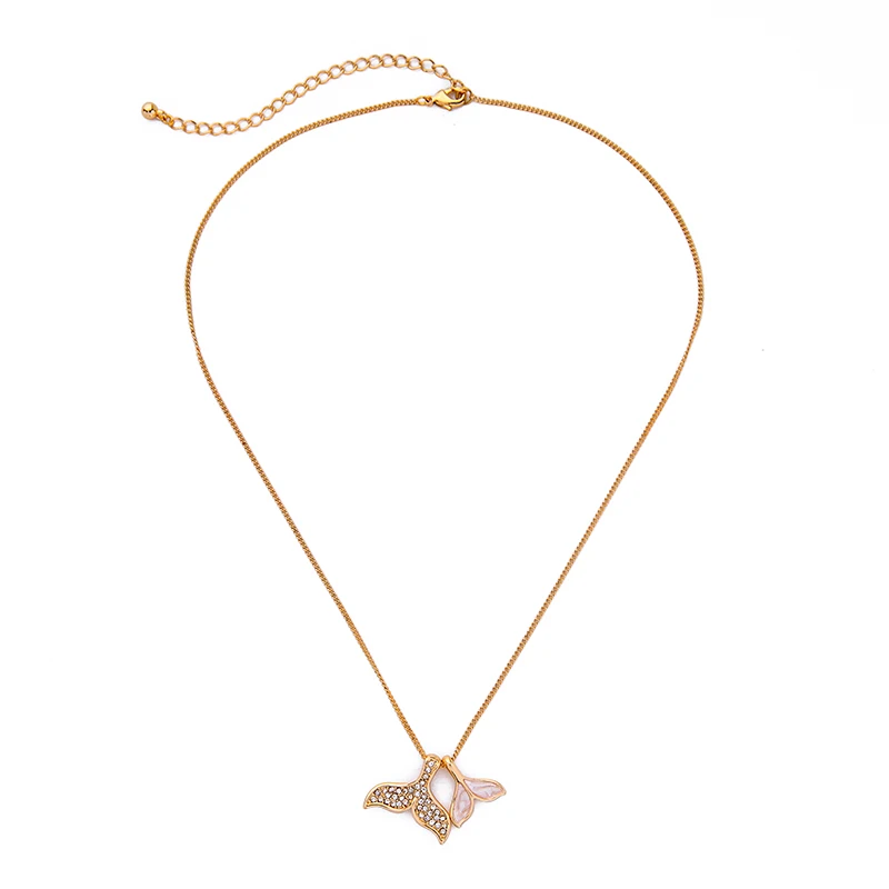 

JOOLIM Jewelry Wholesale/Delicate Fishtail Pendant Necklace