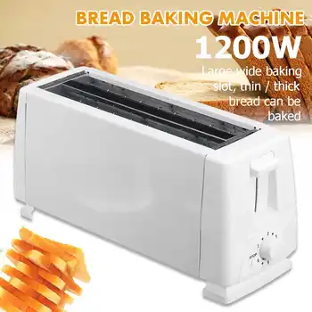 

Household Breakfast maker Toaster Sandwich Oven 4 Slices Toaster Pan Automatic Fast heating bread toaster Tray