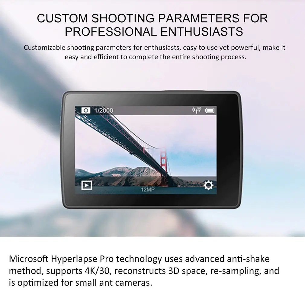 Xiaomi YI 4K экшн Спортивная камера 4 K/30fps видео 12MP Raw изображение с EIS Голосовое управление Ambarella A9SE чип 2,19 дюймовый сенсорный экран