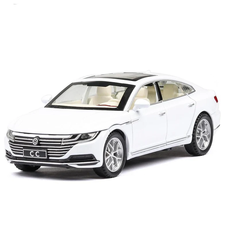 White 1/32 высокая имитация 4 цвета оттягивающаяся назад модель автомобиля Diecasts свет и звук спортивный сплав автомобиль коллекция игрушка для детей V183 - Цвет: White