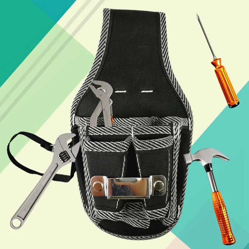 9 в 1 отвертка, инструмент набор держателя высшего качества 600D нейлон ткань Электроинструмент поясной карман инструмент сумка