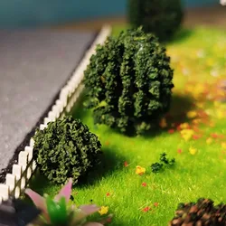 Conjunto de bloques de arbusto, armazón de simulación militar, paisaje, modelo de árbol, Material de simulación, diseño de tren de arbusto, 8 unids/set