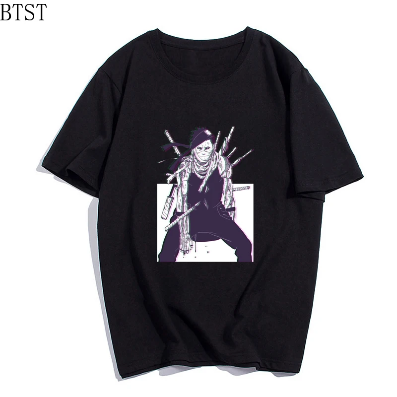 Zabuza New Funny T Shirt Men Summer Casual Cotton Printed Men's Tee Tops |