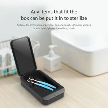 

UV Sterilization Box One-touch UV Sterilization Disinfector Box Sterilizer Tray Box Disinfector Manicure