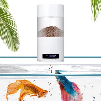 

Behogar USB Battery Operated Digital Automatic Fish Food Dispenser Feeder for Fish Water Tank Aquarium Feeding Station