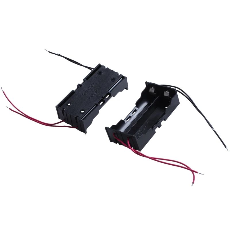 Черный пластик 2 слота 2x3 7 V 18650 Держатель батареи контейнер x 2| |