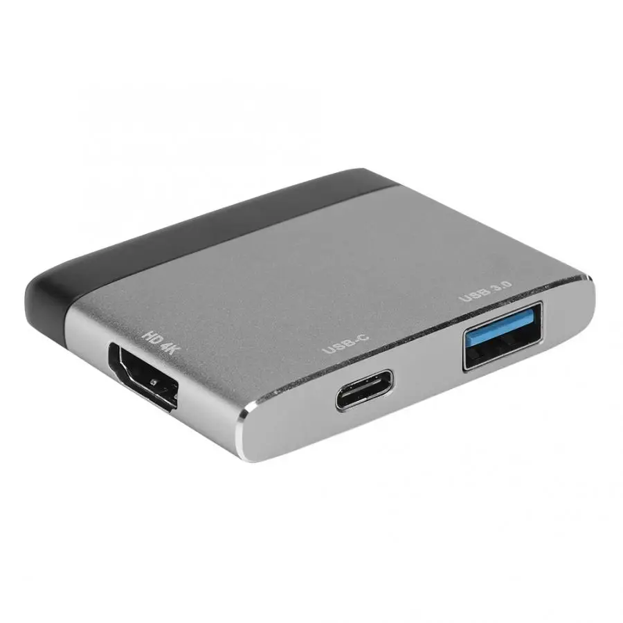 Двойной переходник USB-C HDMI с USB3.0 и зарядка PD порт для ноутбука