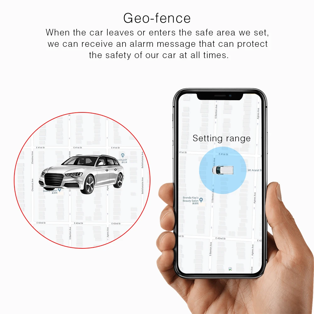 Prazata 3G GPS Tracker Car GPS Viechle Tracker Realtime Track GSM Long Standby ACC Low Power Geo-fence Alarm GV75W Lifetime Free