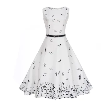 

2020 Women's Plus Size Dress O-neck Sleeveless Big Swing Hit Color Stitching Retro Female Dresses Maxi For Neglect Sarafan