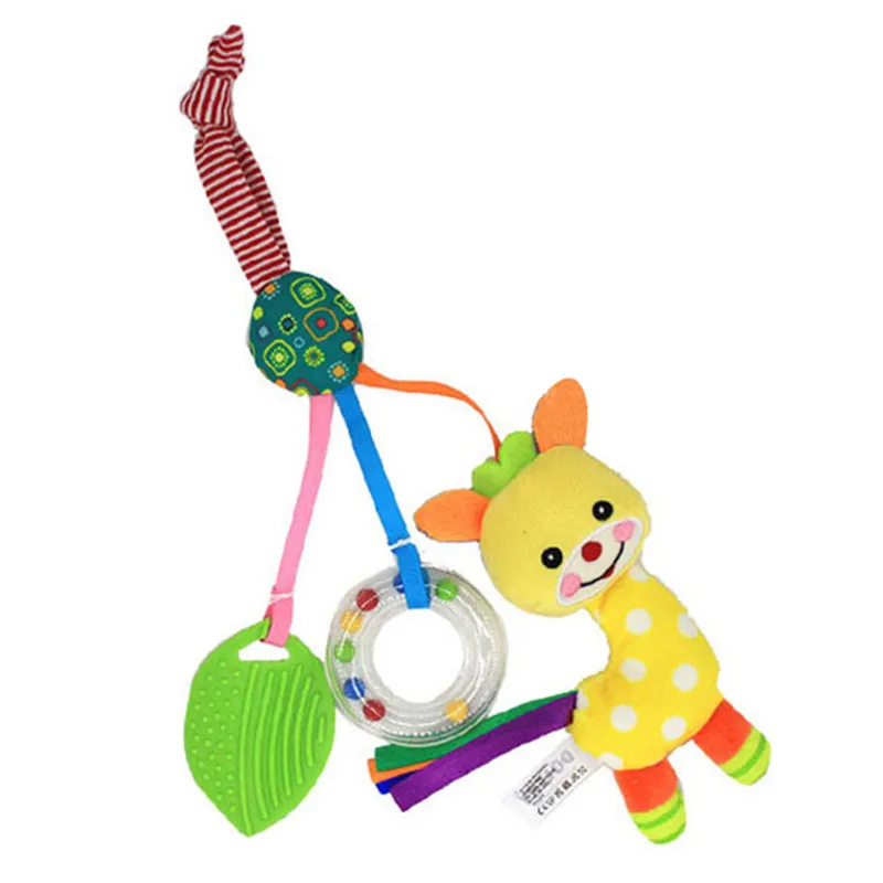 Animal Handbell Newborn Toys Infant Development Toy Kids Baby Crib Hanging Stroller Rattle Teether Appease Music Toy