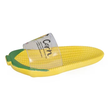 

Creative corn net red slippers home indoor shoes bathroom non-slip women's shoes summer new trend soft bottom flip flops women