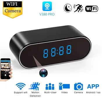 

Wifi Camera Clock Mini Camera 1080P HD Micro Camera Security Night Vision Motion Sensor Remote Monitor Micro Home