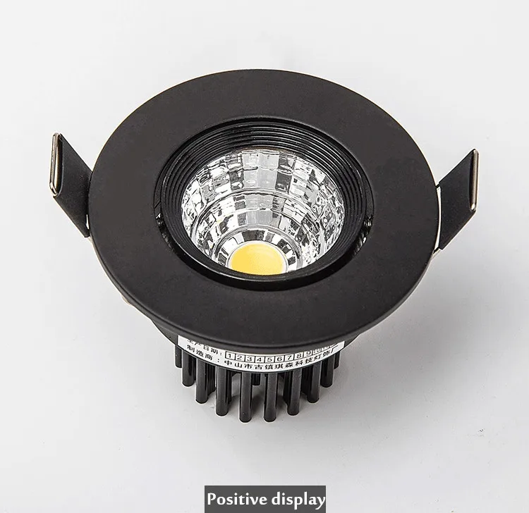 黑色cob射灯led天花灯套装3w5w7w10w12w嵌入式孔灯客厅背景墙筒灯-tmall_23