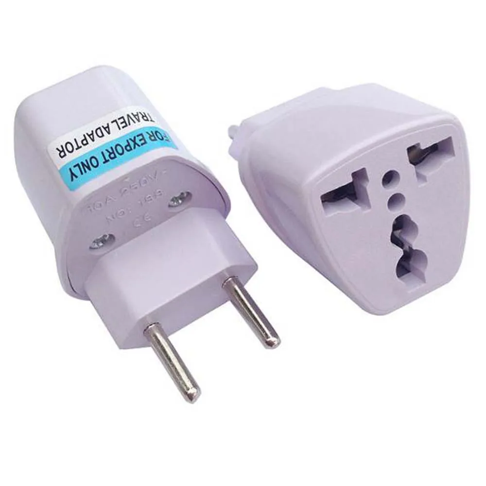 Plug Adapter White iron 10A/16A 250V Travel Universal AU UK US EU Germany French Brazil Swiss South Africa adapter Plug Socket Convertor