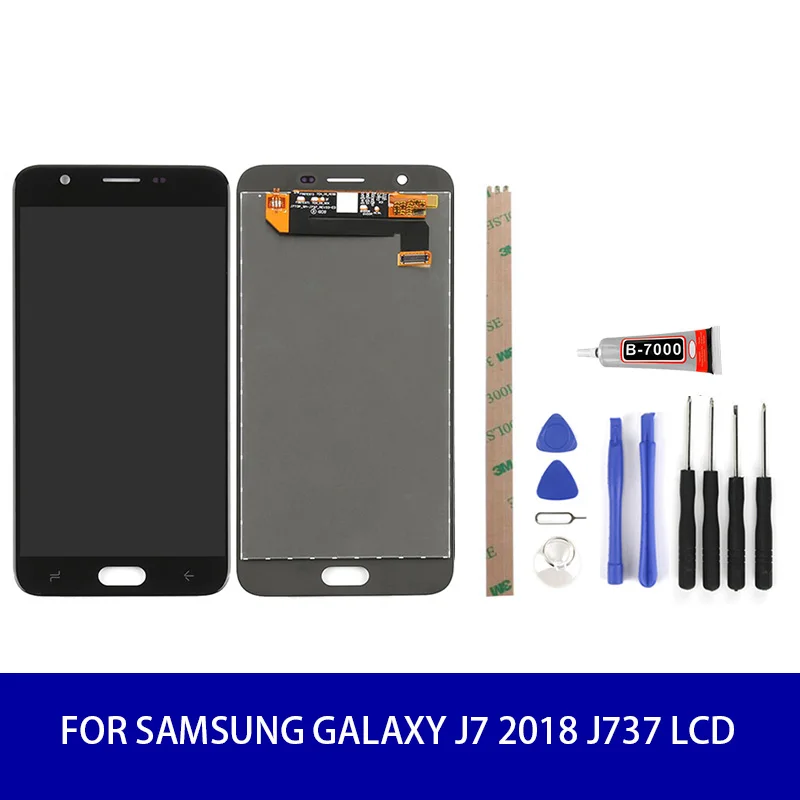 Оригинальный ЖК дисплей для Samsung Galaxy J7 2018 J737 сенсорный экран дигитайзер +