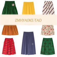 Предпродажа, ZMHYAOKE-TAO, г. Новинка, Осенние юбки для маленьких девочек вечерние юбки принцессы в полоску, Рождественские юбки Детская юбка для девочек