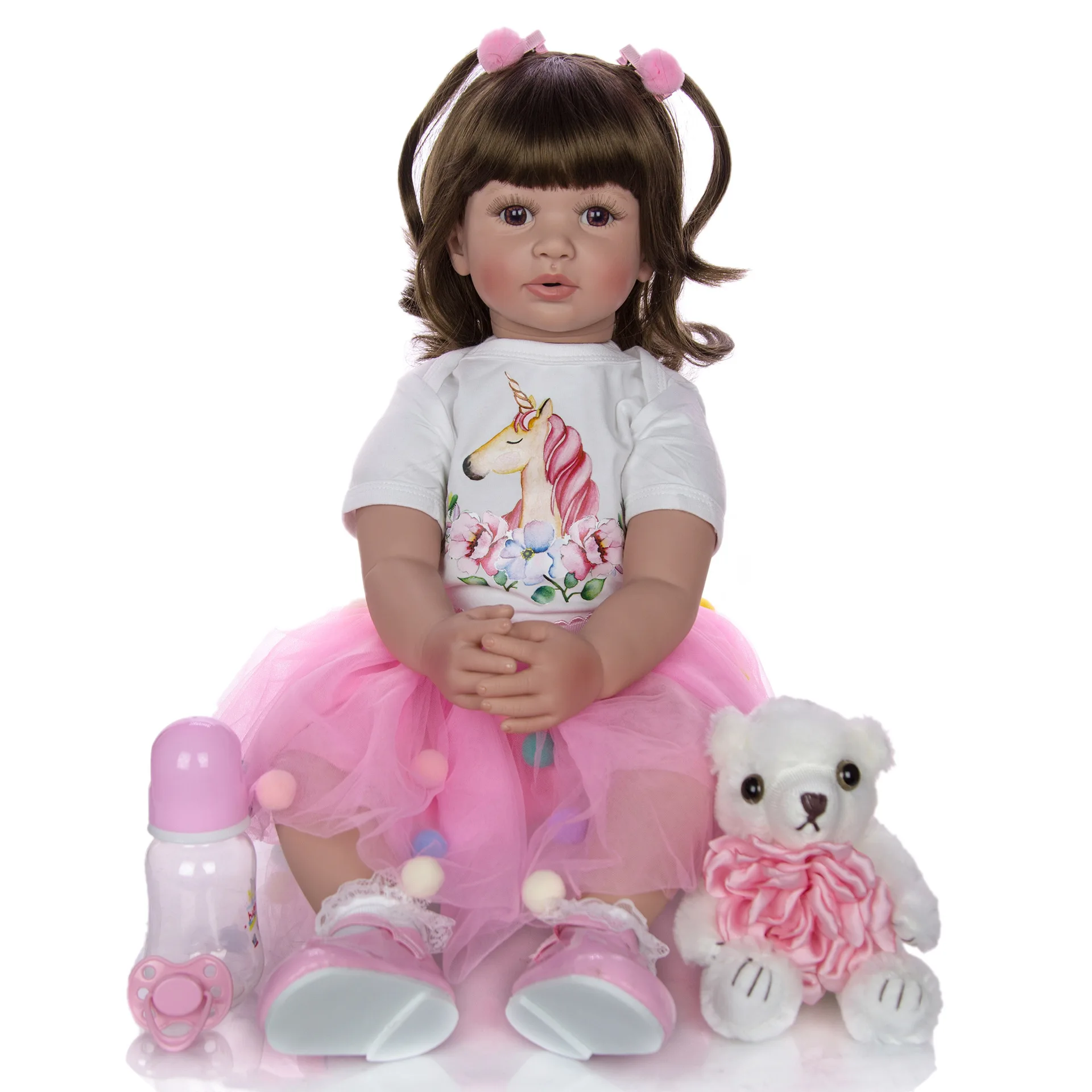 Boneca Bebê Reborn, Boneca De Silicone Realista, 60 Cm, Macia, Princesa,  Menina, Brinquedo, Boneca Étnica Para Presente De Dia Das Crianças - Bonecas  - AliExpress