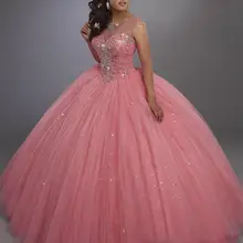 Calypso бальное платье Бальные платья vestidos de quinseanera Роскошные Кристаллы сладкий 15 платье пышные вечерние платья