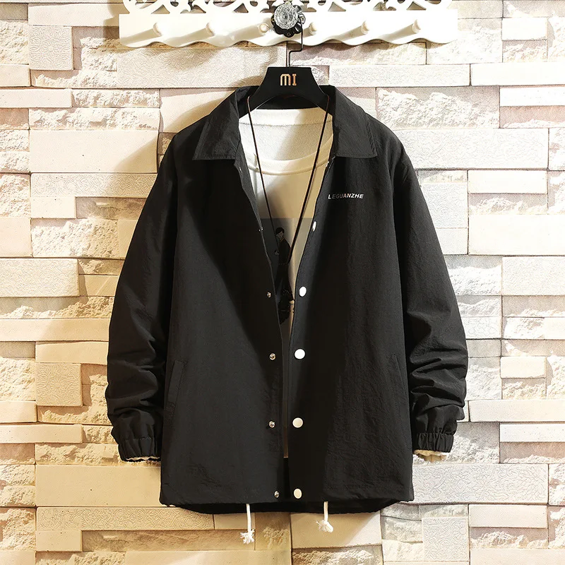 

2019 Autumn New Style Japanese-style White Brick Wall Guapai Large Size Thin Printed Coat M-5x Hj1941-p65