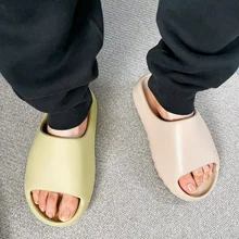 New Style Summer Slippers Men Fashion Solid Color Casual Home Flip Flops Eva Non-Slip Shoes Summer Beach Slides For Women