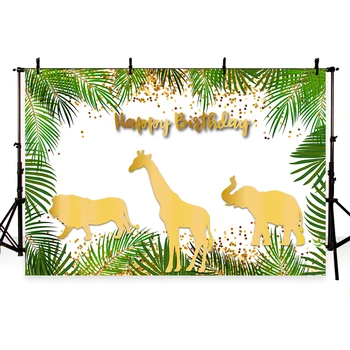 

Tropical Jungle Forest Wild Animal Safari Party Newborn Baby Shower 1st Birthday Backdrop Photography Background Photo Studio