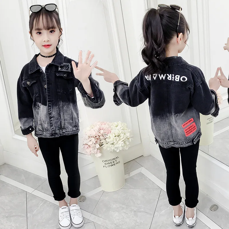 

Girls' Jean Jacket Spring And Autumn 2020 New Style Big Boy Cardigan Children Short Tops BOY'S Jacket Fashion