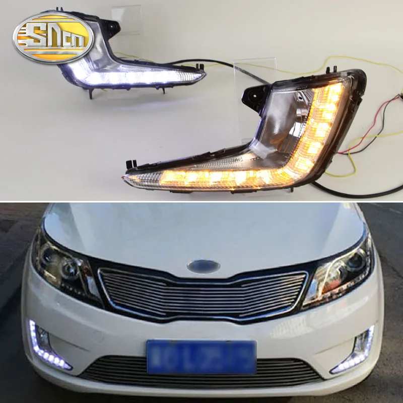 Для KIA K2 Rio 2011 2012 2013 2014 дневные ходовые огни водонепроницаемые 12В светодиодный