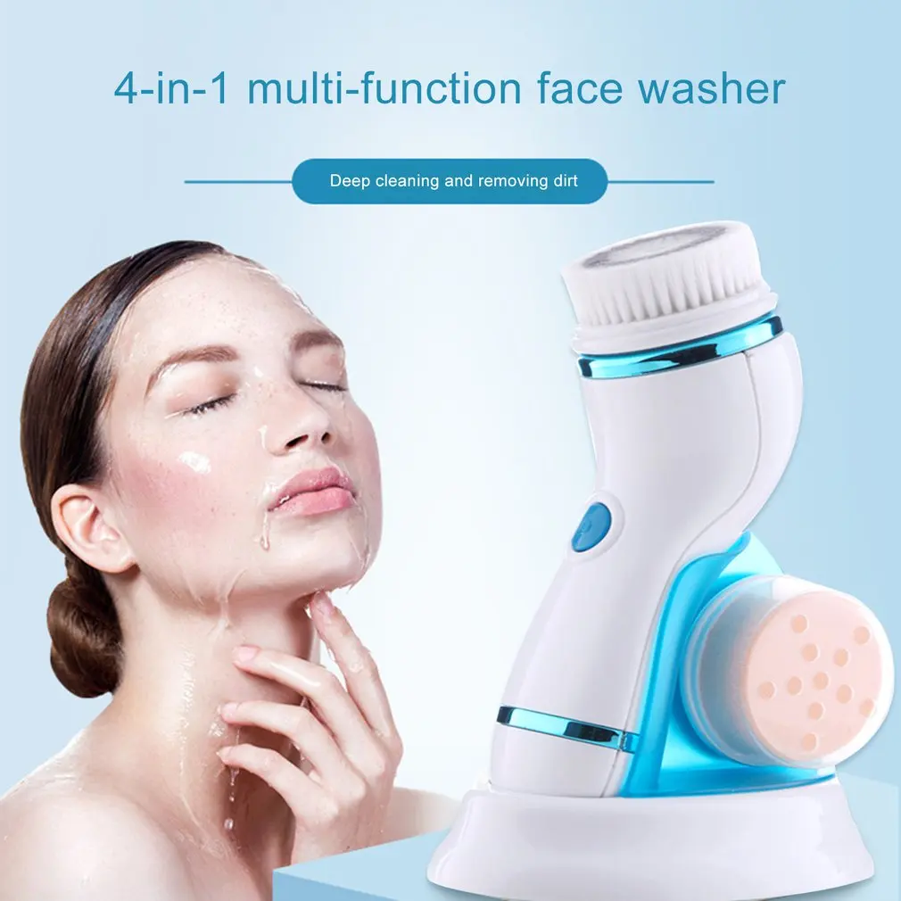 

Multi-Function Electric Wash Face Facial Wash Brush Cleansing Brush Face Cleansing Instrument Pore Cleaner