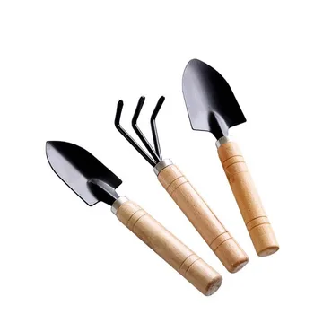

3PCs/Set Home Gardening Tool Balcony Home-grown Mini Digging Suits Three-piece Shovel Rake Spade Flowers Potted Planting Tools