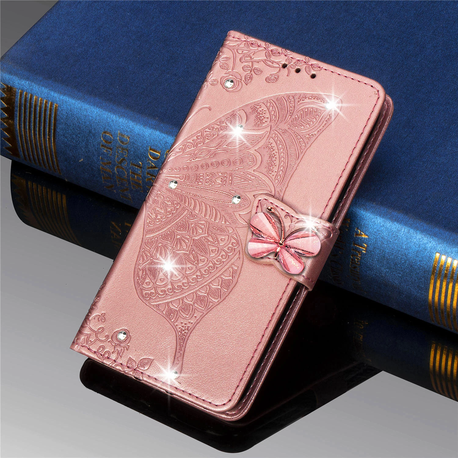 Кожаный чехол-книжка с бабочками для Samsung M21 A51 A71 A12 A70 A10 A21S S20 Ultra M21S A20 A02s | Мобильные