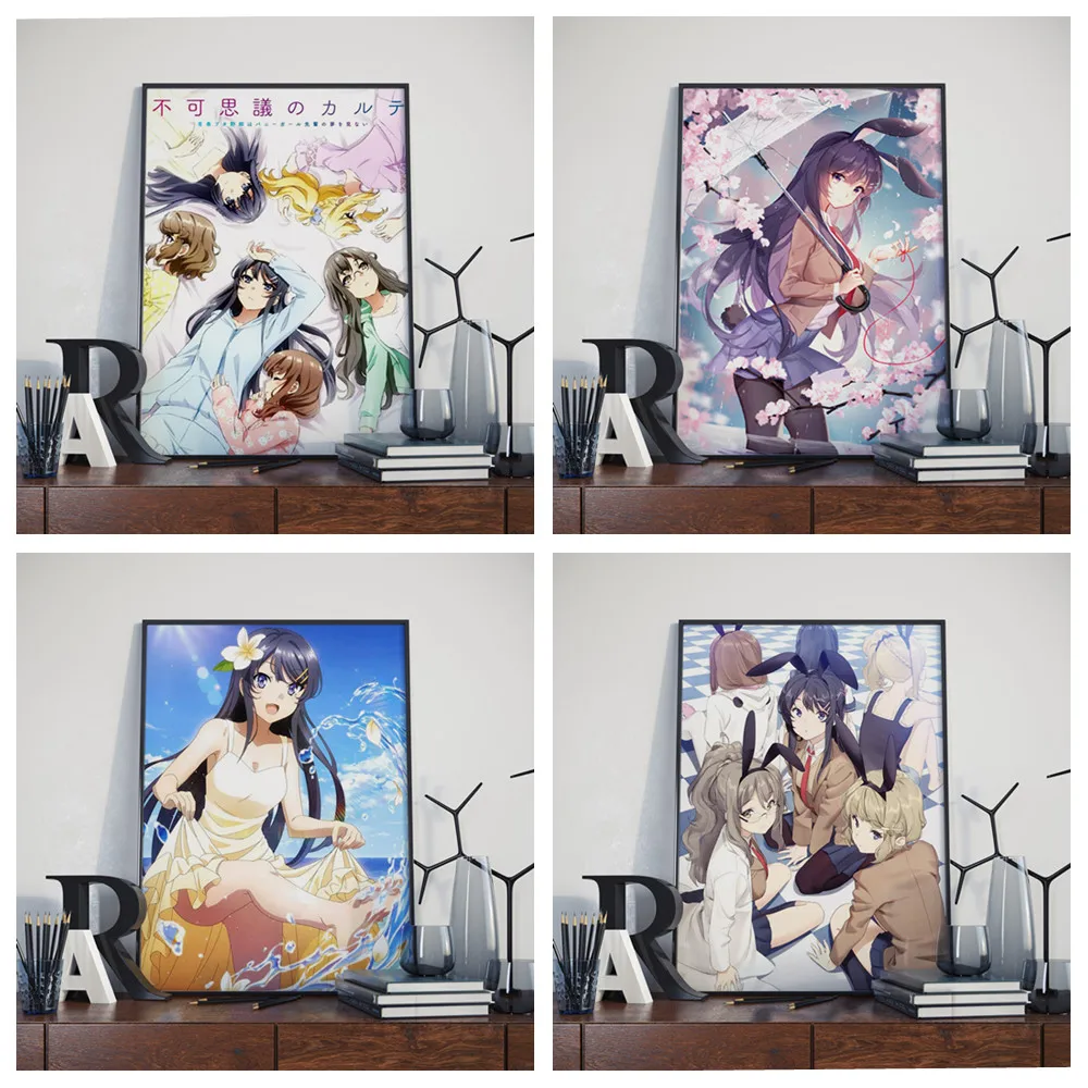 Аниме Seishun Buta Yarou wa Bunny Girl Senpai no Yume картина качественный холст постер для бара