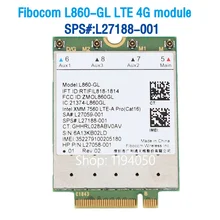 Fibocom – Module L860 GL 4G LTE SPS # L27188 001, carte 4G pour HP Elitebook X360 830 840 850