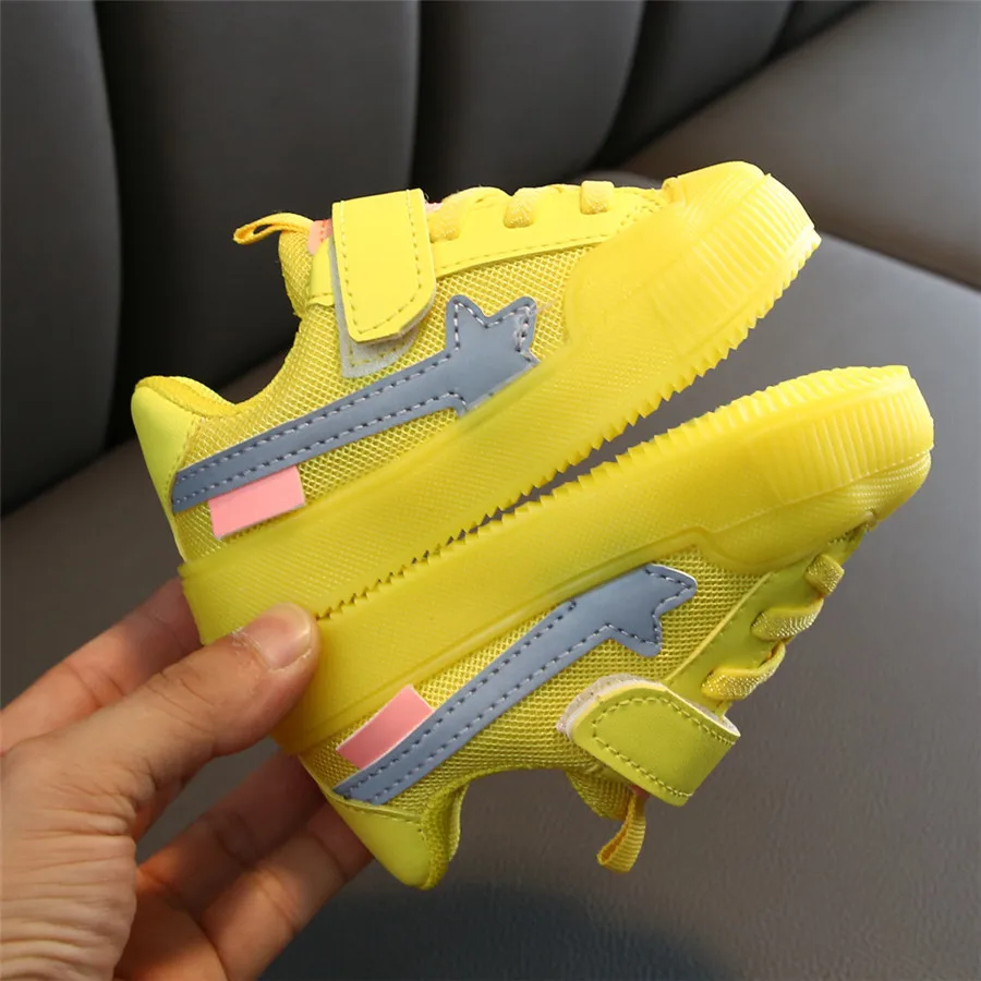 kids sneakers lights bright fluorescent color  breathable kids sneakers non-slip casual basket enfant garcon de marque 40J24 (19)