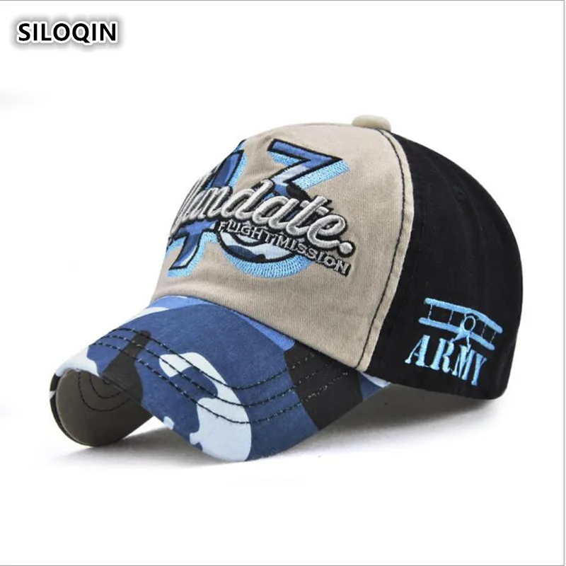 SILOQIN Snapback Новая трендовая детская шляпа весна осень хлопковая бейсболка Регулируемый размер Маскировочная шапка для мальчиков и девочек с козырьком движения