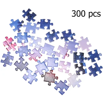 

1 Set/300pcs Creative DIY Puzzle Toy Exquisite Paper Design Puzzle for Home Family Daily Use (Fairy House Pattern)