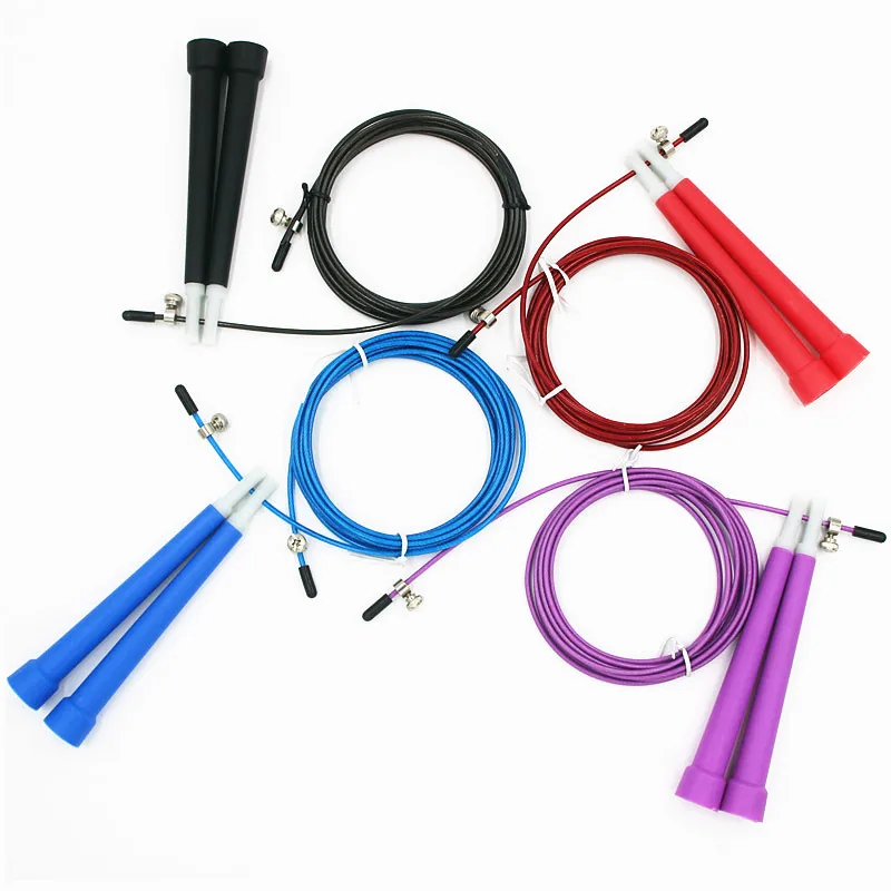 1PC New 3M Jump Ropes Skipping Rope Cable Steel Adjustable Fast Speed
