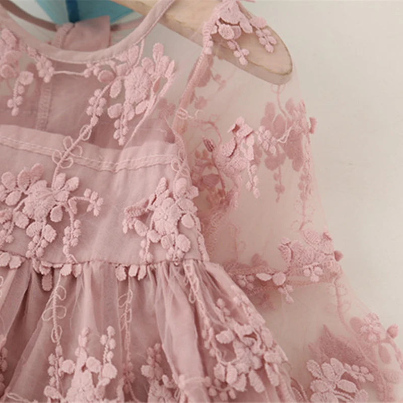 Summer Lace Children Clothing Princess Kids Dresses For Girls Causal Wear Unicorn Dress 3 8 Years Girls Dress Vestido Robe Fille