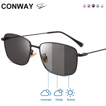 

Conway Photochromic Polarized Sunglasses for Men Women Change Color Driving Glasses Anti Glare Transition Lens Both Seasons