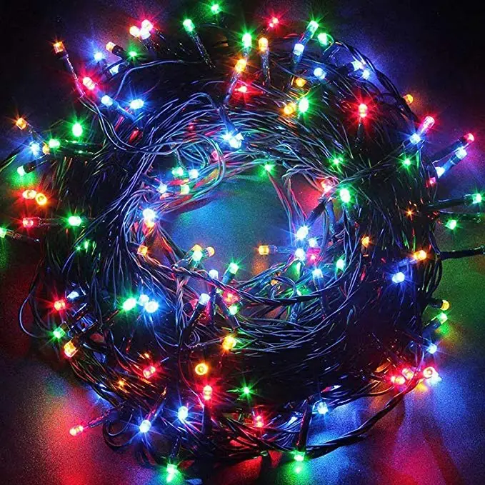 thumbnail image 1 of Guirnalda de luces LED de 100 m y 24 V, resistente al agua, para exteriores, fiestas, bodas, vacaciones, hogar, jardín, patio, decoración, 1 of 5